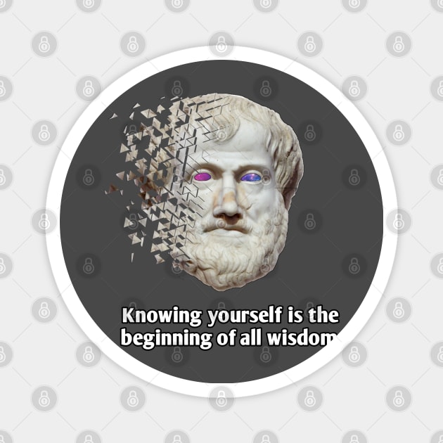 Aristotle Wisdom Magnet by Wollvie